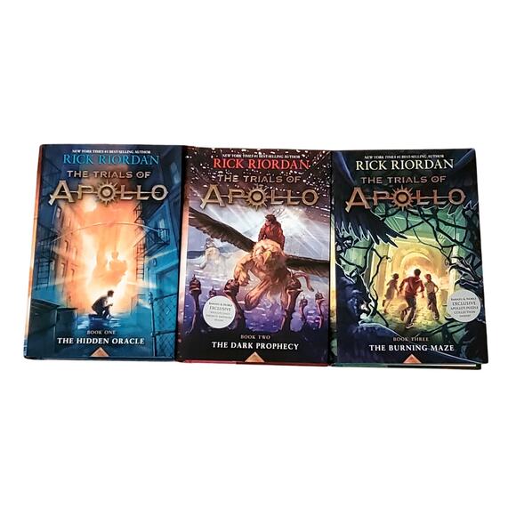 The Trials of Apollo 1-3 Hardcover Books Set Rick Riordan First Edition - Picture 1 of 7